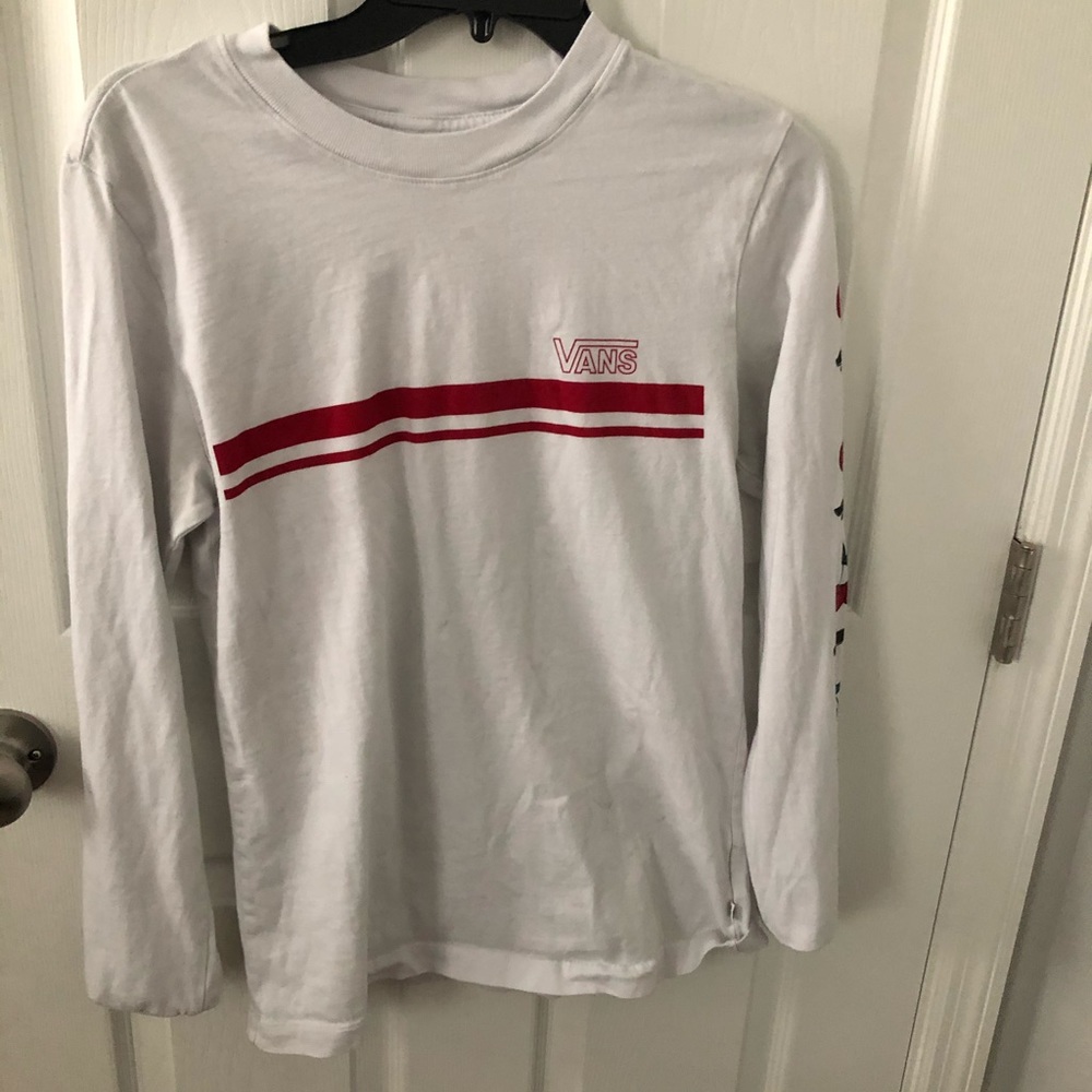 Vans shirt with red stripe